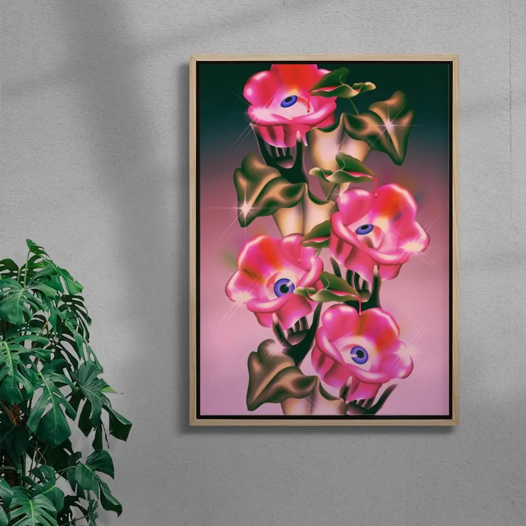 Eyes, Hands, & Pink Flowers - Image 4