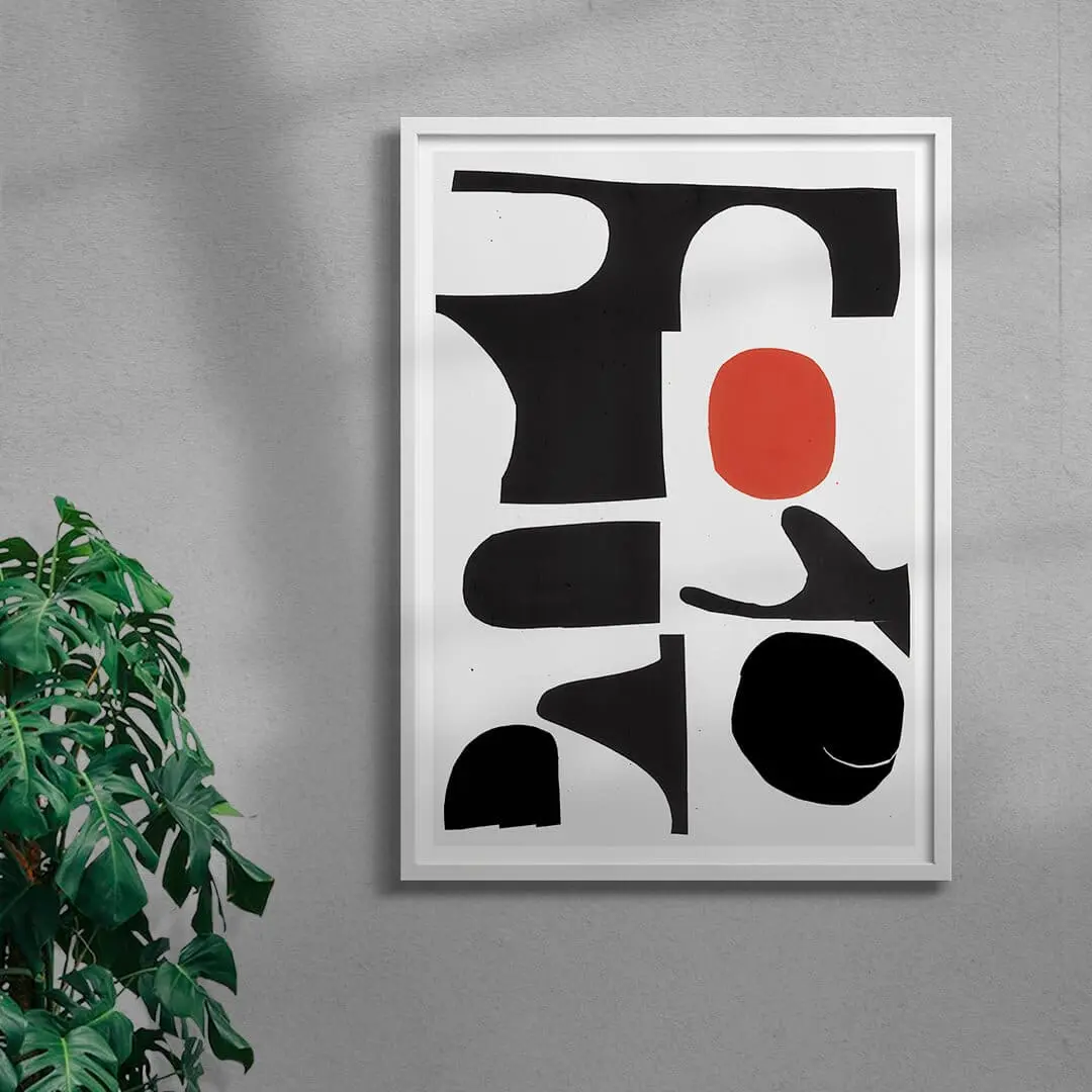 Red Sun Print - UNFRAMED - Image 3